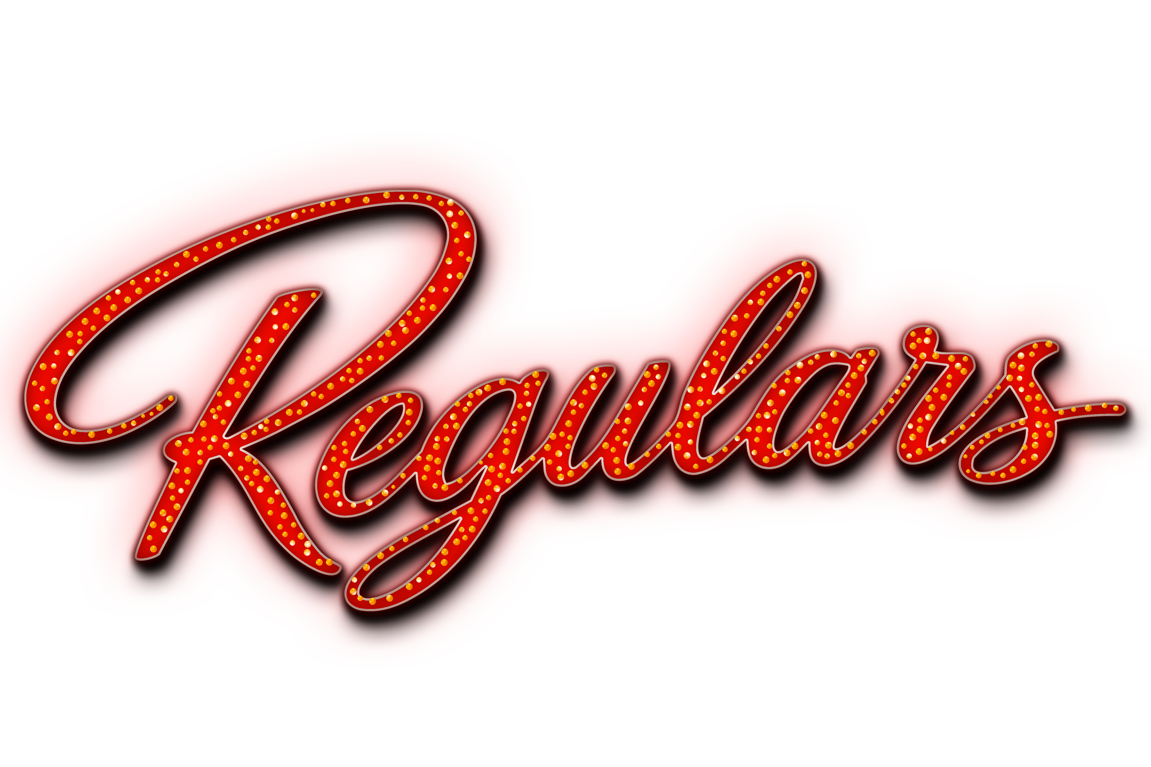 Regulars 3D neon marquee sign